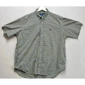 Ralph Lauren Blake Colorful Plaid Shirt Button Up Short Sleeve Men Size‎ XL